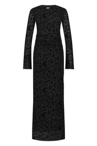 Colourful Rebel MAUDE LEOPARD FLOCK DRESS - Cocktail φόρεμα / Φόρεμα για πάρτι - black