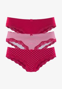 Unausgewählt, rot gestreift  uni gepunktet