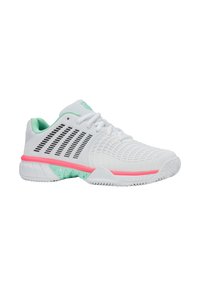 K-SWISS EXPRESS LIGHT 3 - Teniso bateliai molio dangos kortams - white/neon mint/neon pastel pink