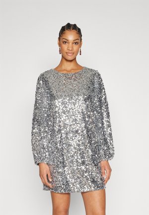 VIMAGGA SEQUINS DRESS - Cocktailjurk - silverdetail/silver sequins