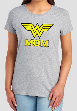 Cotton Soul, DCO WONDER MOM - Print T-shirt - mottled light grey