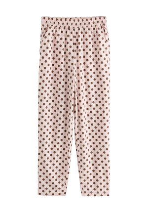 Next, Trousers - pink chocolate spot