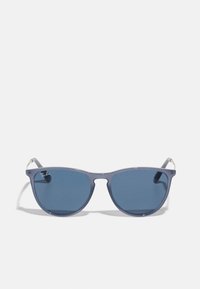 Ray-Ban'i prillid matthallist raamist ja sinistest läätsedest. Omavad ümarat kassikujulist vormi ja hõbedaseid aktsente templitel.