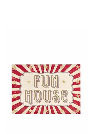 Rockett St George, ROCKETT ST GEORGE FUN HOUSE CIRCUS STYLE WALL ART UNISEX - Decoration - red