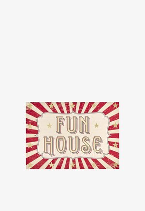 Rockett St George, ROCKETT ST GEORGE FUN HOUSE CIRCUS STYLE WALL ART UNISEX - Decoration - red