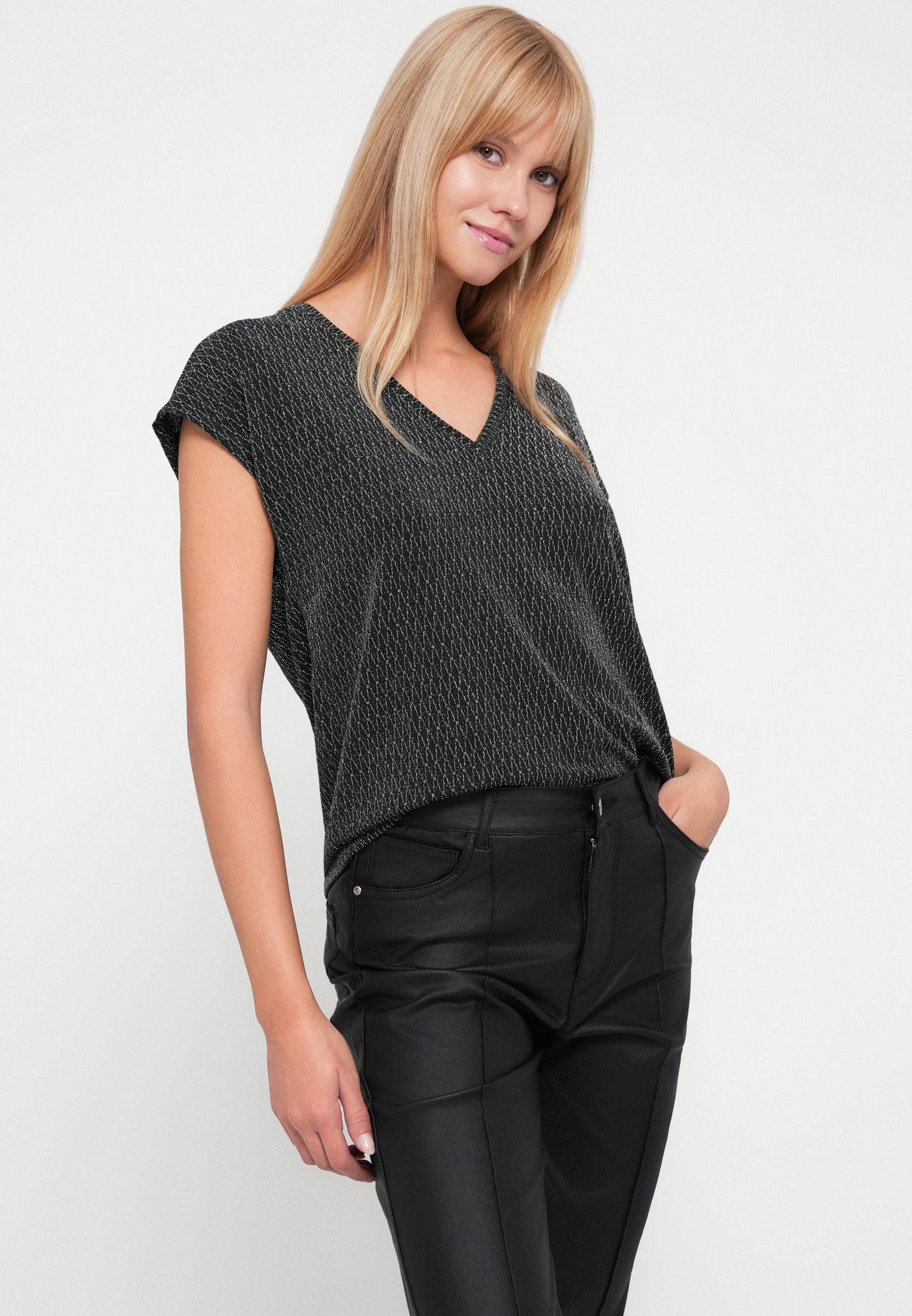 ONLY Onlterza S/S O-Neck Top Box Jrs - Top Donna Primavera, Girocollo, Maniche Corte
