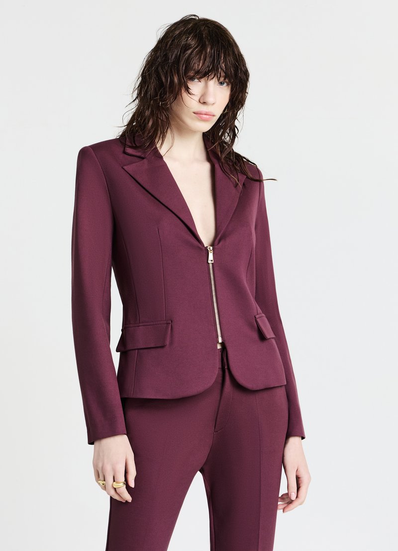 Calliope CON CERNIERA - Blazer - bordeaux