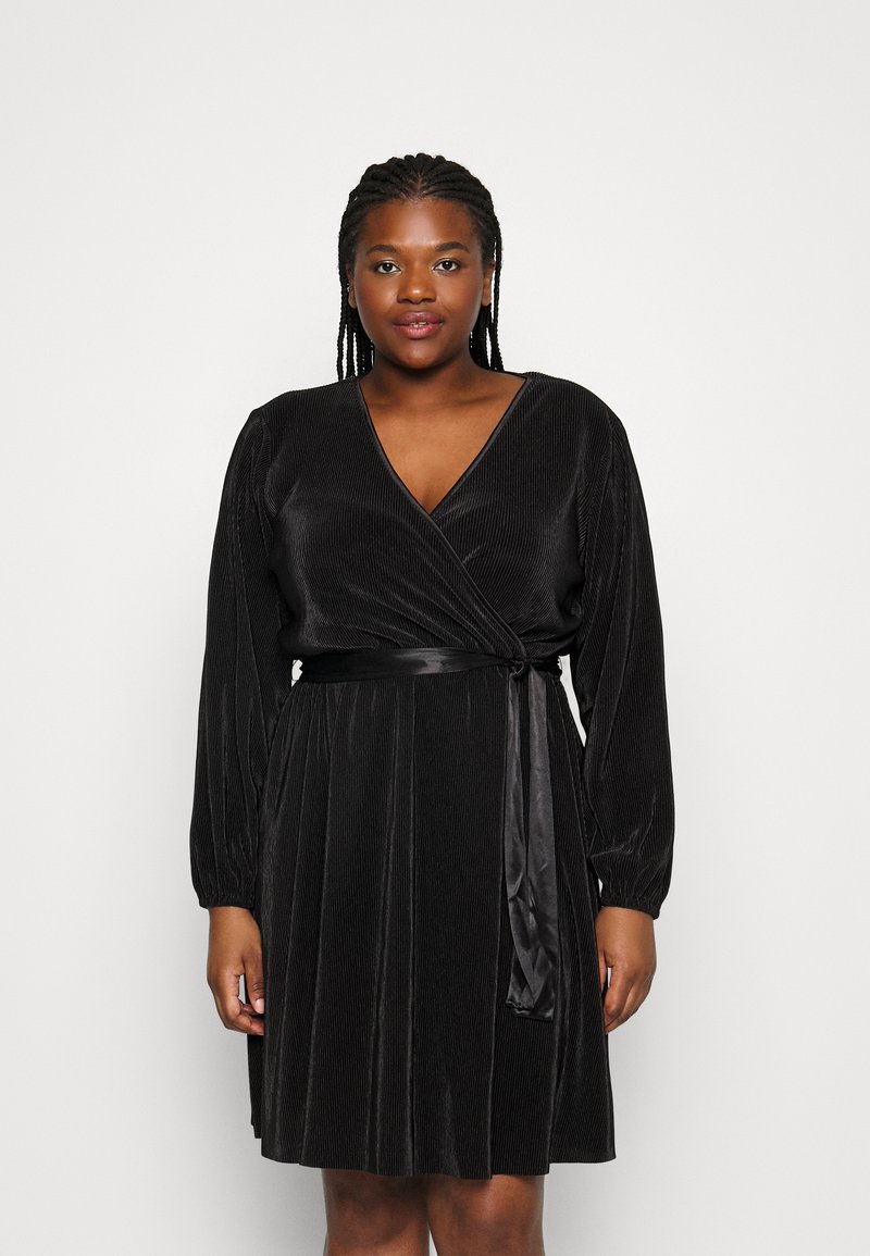 Vero Moda Curve VMAVI WRAP DRESS Cocktail dress / Party dress black
