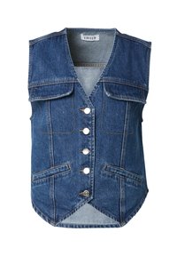 BAILEY - Weste - blue denim blau