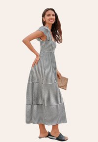 Cupshe BUBBLE SLEEVE  - Freizeitkleid - black