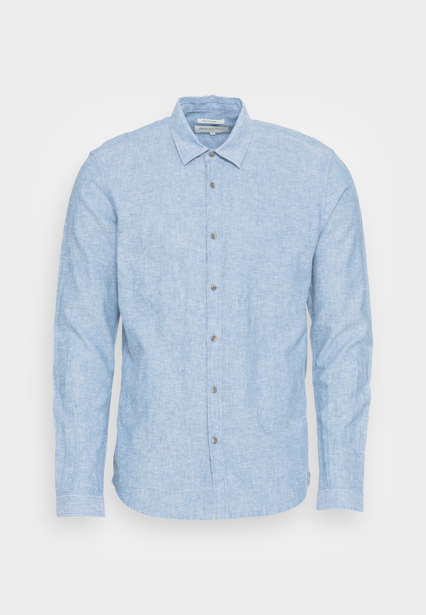 dark denim fitted shirt