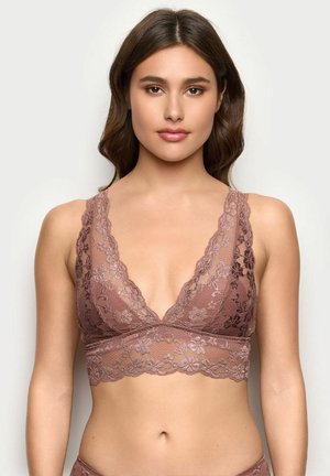 PRIMULA - Trekants-bh'er - light brown floral