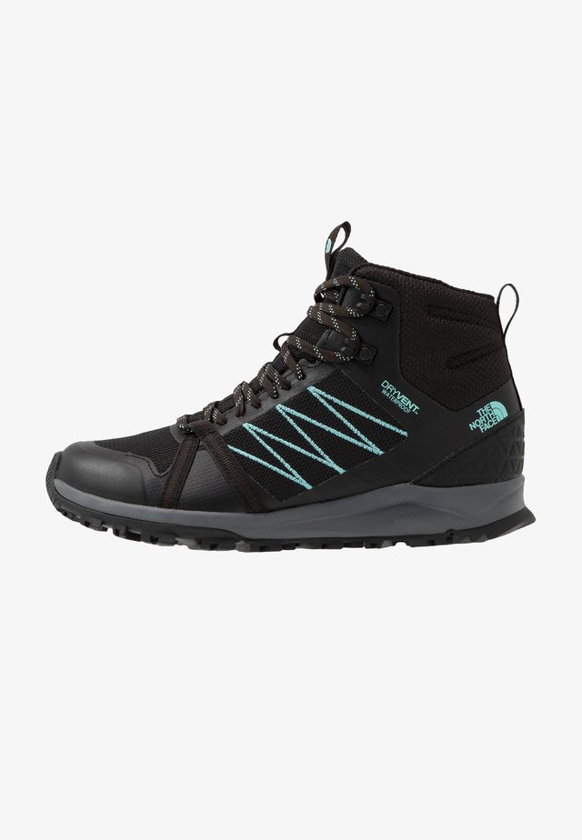 Hikingsko - black/aqua splash