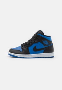 Jordan - AIR JORDAN 1 MID - Augsti sporta apavi - black/royal blue/white Miniatūras attēls 1