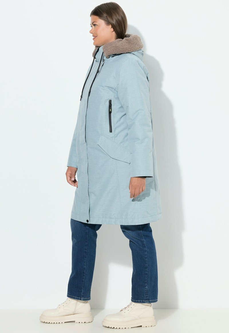 Kurzmantel Zalando Damen Jacke Blau WeiÃƒÂŸ Gestreift LAURASØN - Main Image