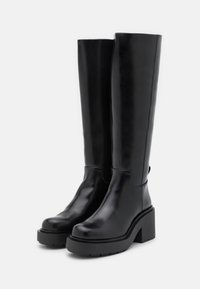 Monki Botas con plataforma - black