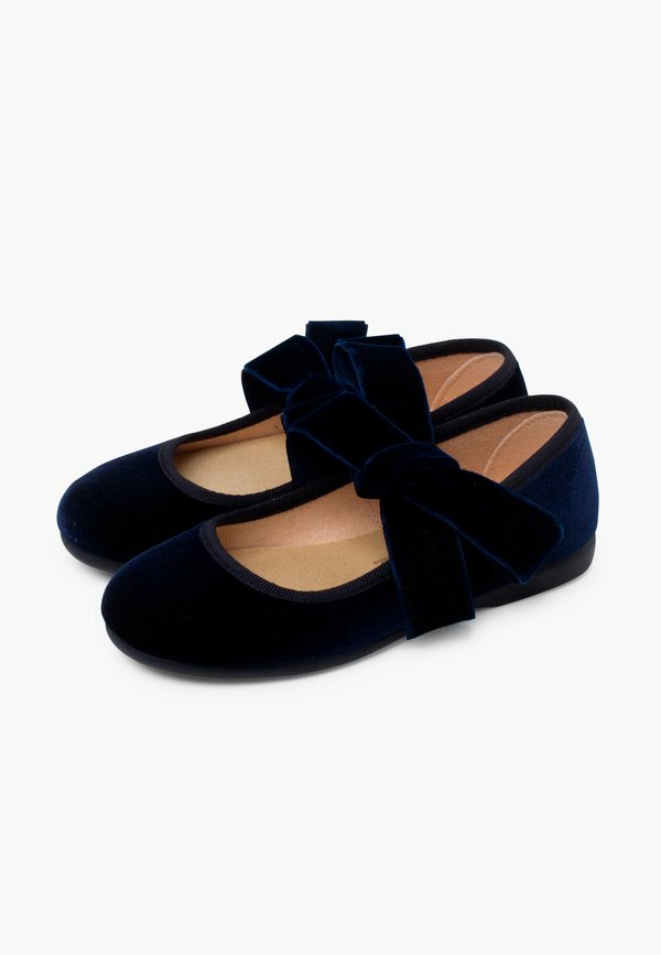 MERCEDITAS – Riemchenballerina – azul marino