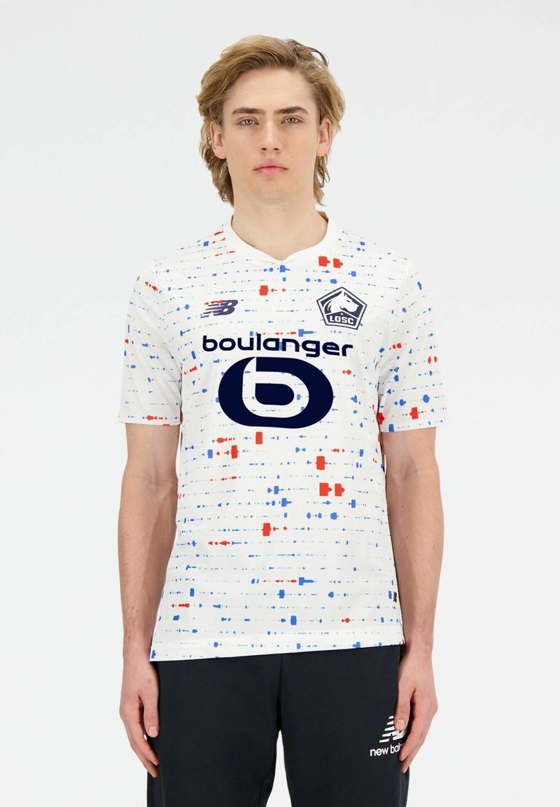 New Balance T-shirt print wit denim/whitedenim