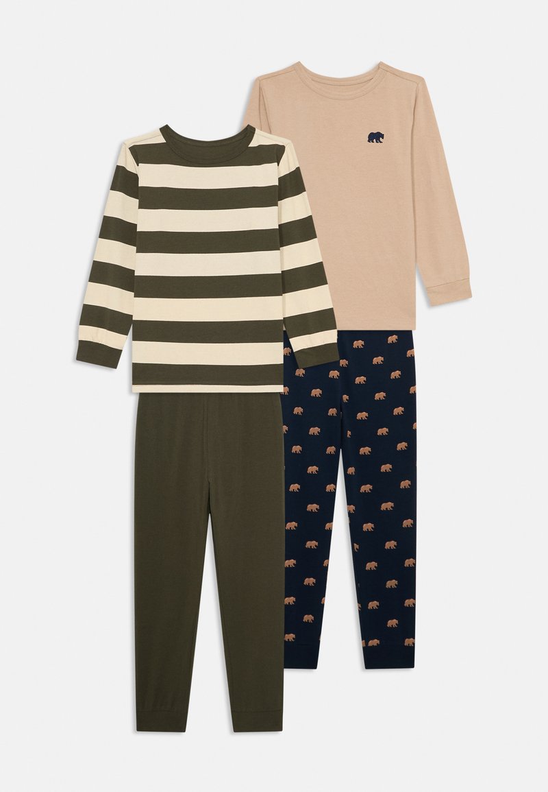 Friboo 2 PACK  - Nachtwäsche Set - green/off-white/dark blue