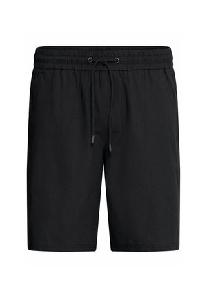 Sorte løbe shorts lavet af letvægtsstof, med elastisk talje og to sidelommer til praktisk brug.