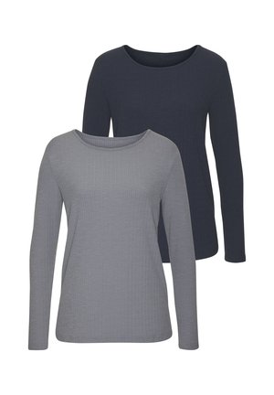 Pluus - navy graublau