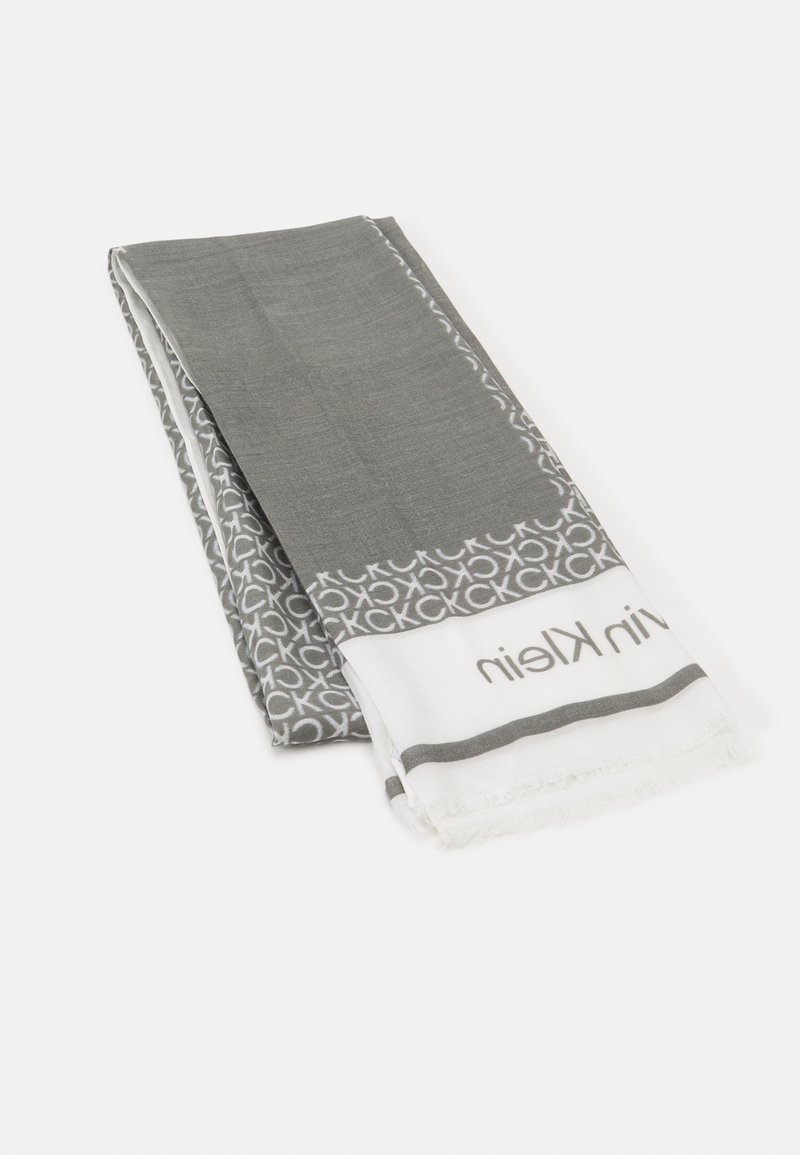Calvin Klein GEO MINIMAL LOGO SHAWL Scarf white Zalando.co.uk