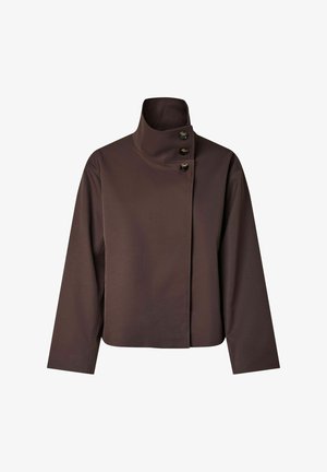 Pieces, JACKET PCELISABETH HIGH NECK - Veste légère - coffee bean