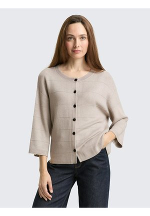 PULLOVER LOOSE FIT - Strickjacke - dark clouds grey melange