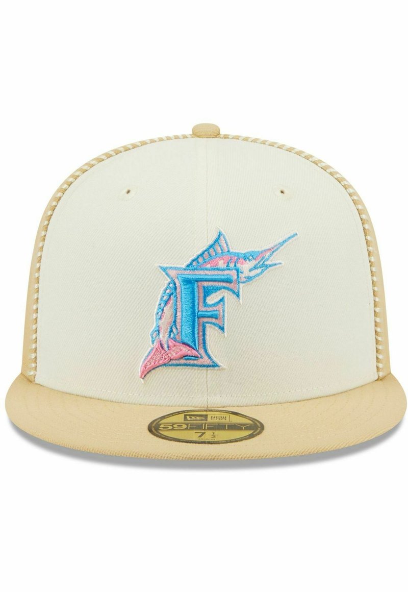 New Era 59FIFTY SEAM STITCH FLORIDA MARLINS - Cap - beige - Zalando.de
