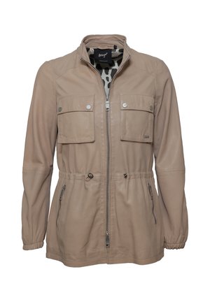 Leren jas - taupe