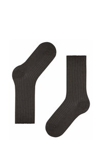 FALKE COSY WOOL BOOT - Calze - dark brown