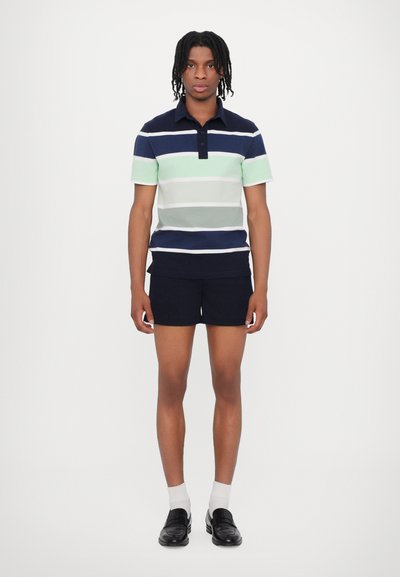 Ron Dorff BIG STRIPES - Polo marškinėliai - navy