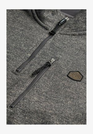 Superdry & Co, HALF ZIP - Striktrøje - storm charcoal grey slub