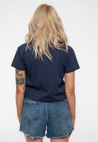 Paradiso Clothing NIRVANA IN UTERO ANGELIC CROP - Print T-shirt - navy