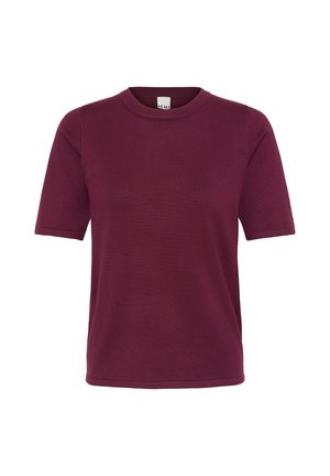 ICHI, IHLULS ONECK SS - T-shirt basique - rhododendron