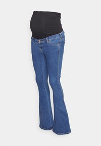 LEXY PREGGO - Calças de ganga à boca de sino - pyke plain dark blue