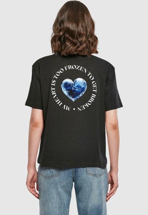 Mister Tee TOO FROZEN - T-shirt imprimé - black