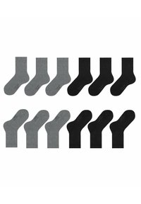 FALKE HAPPY 6-PACK - Calze - black/grey