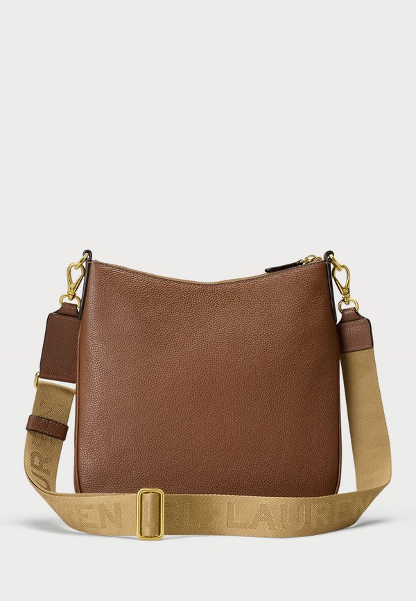 PEBBLED LEATHER LARGE CAMERYN CROSSBODY - Cross body bag - lauren tan4