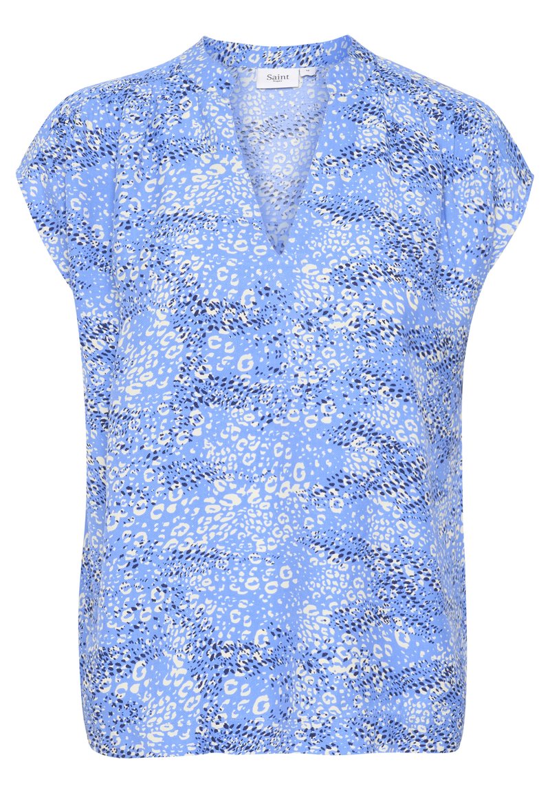 Saint Tropez T-shirt print blauw Saint Tropez T-shirt print blauw