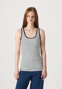 GAP TANK - Viršus - white/navy