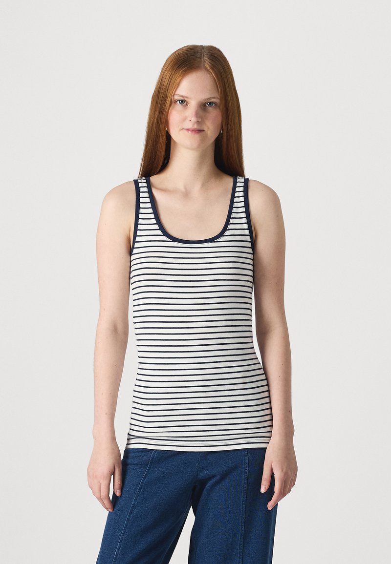 GAP TANK - Top - white/navy