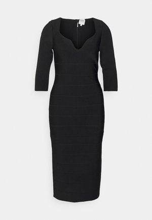 Hervé Léger ICON SWEETHEART MIDI DRESS - Cocktail dress / Party dress - black