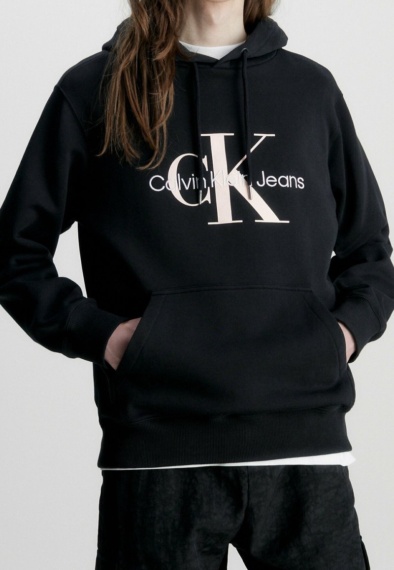 Calvin Klein Jeans Felpa con cappuccio - black