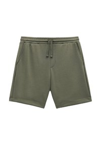 DRAWSTRING BERMUDA - Pantalones deportivos - khaki
