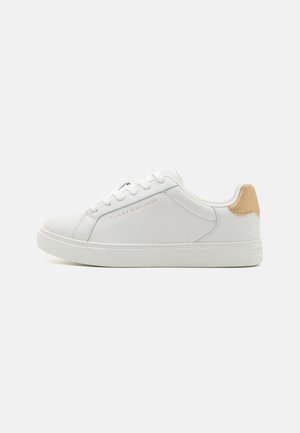 Tommy Hilfiger ESSENTIAL COURT METALLIC - Trainers - ecru
