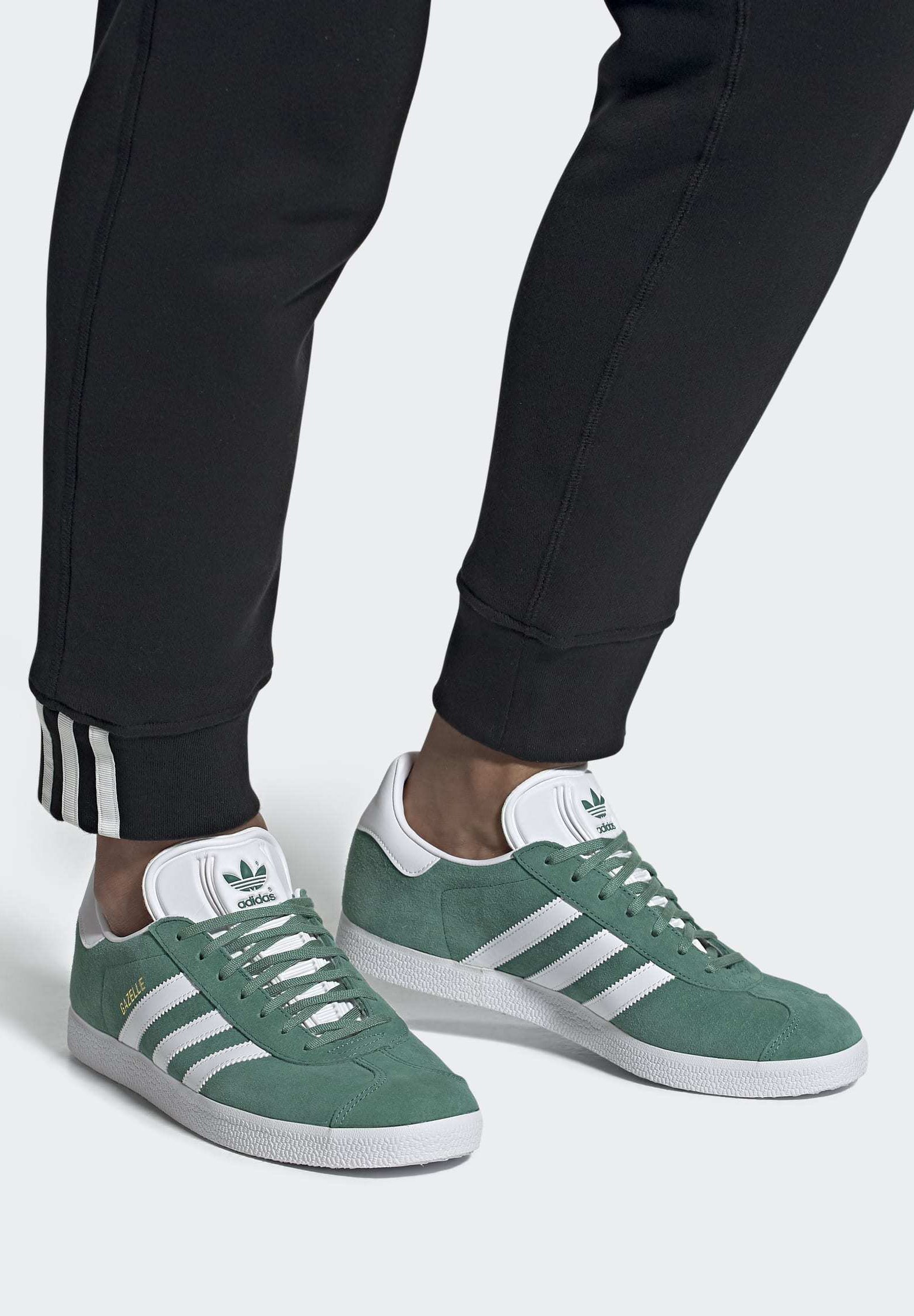 adidas turquoise gazelle trainers