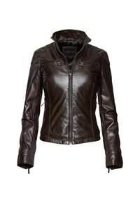 TAILLIERTER - Kožená bunda - dunkelbraun