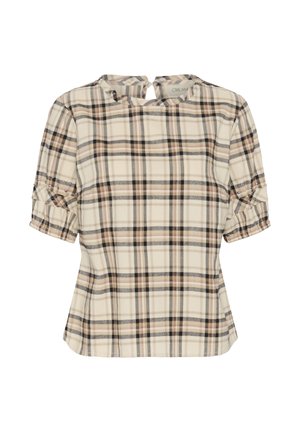 Cream, CRUMA BLOUSE - Blouse - bleached check