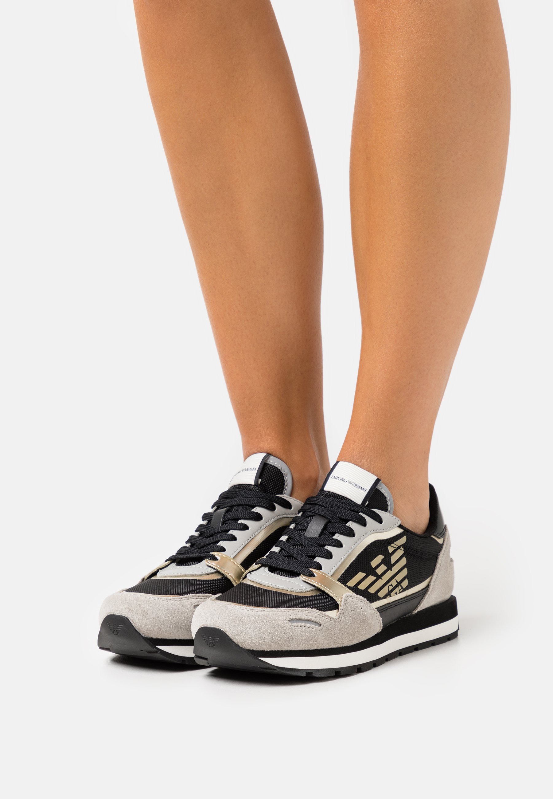 armani logo trainers